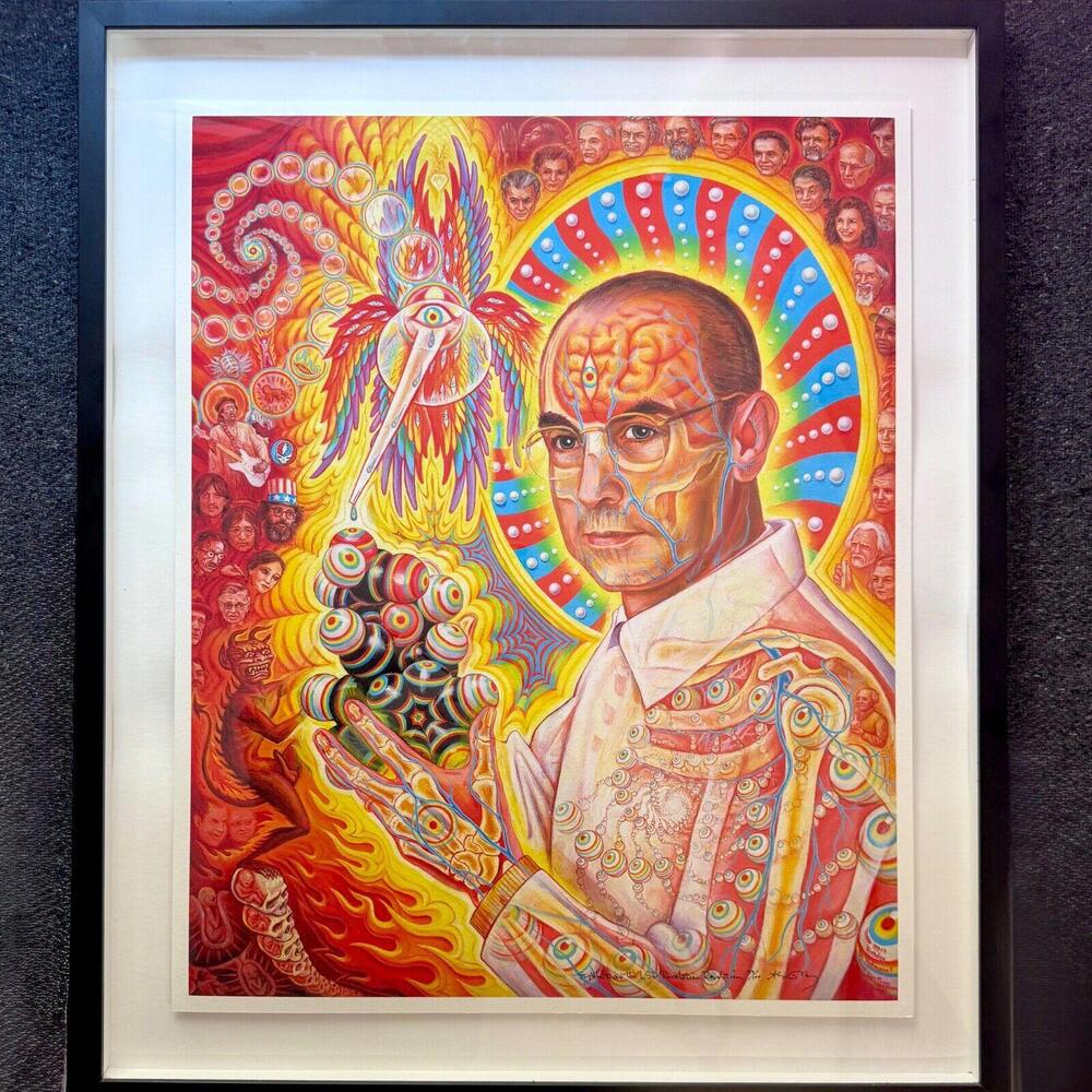St Albert & the LSD Revelation Revolution by Alex Grey Signed Bicycle Day Ed. 93